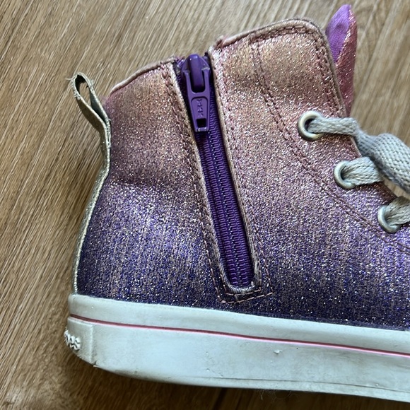 Skechers Twinkle Toes S Lights Twi-Lites Starry Gem high-top sneaker Size 12.5 - Picture 15 of 16